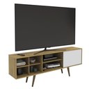 Ver imagem 5 de Rack para TV até 65 Polegadas 1 Porta 6 Nichos 175cm Turquia Estilo Retrô Cor Marrom/Branco -