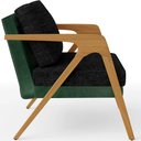 Ver imagem 7 de Kit 02 Poltronas Decorativas Sala Estar Pietra L02 Facto Verde Musgo Linho Chumbo - Lyam Decor