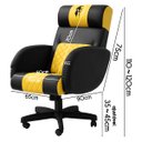 Ver imagem 6 de Cadeira Gamer Gladiator Reclinável Corino:corino Preto/amarelo