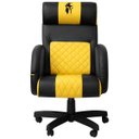 Ver imagem 2 de Cadeira Gamer Gladiator Reclinável Corino:corino Preto/amarelo