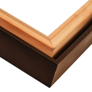 Moldura Filete Marrom 40x50 Cm com Chassi para Canvas