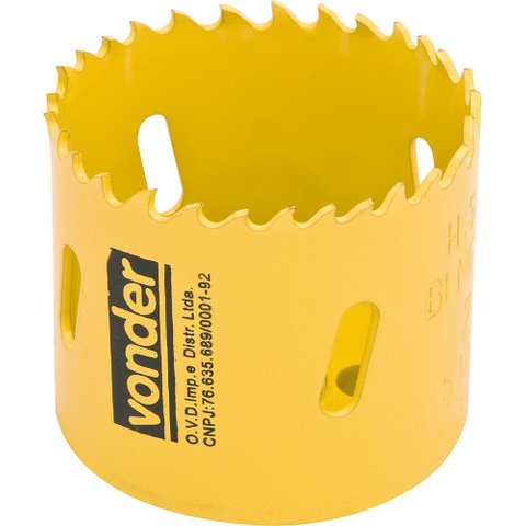 Serra copo aço rápido 19mm bimetálica para metal - Vonder