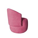 Ver imagem 2 de Poltrona Decorativa Beatriz Orgânica Veludo Rosa