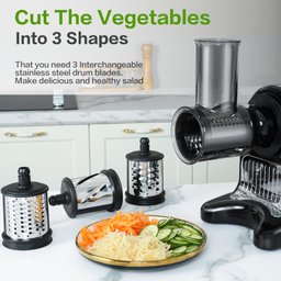 Amzchef Juicer Cold Press 5 em 1 com Moedor de Carne (preto Carvão) - 4