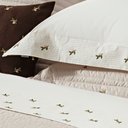 Ver imagem 3 de Roupa de Cama Casal Queen Ellora 200 Fios 100% Algodão 04 Peças - Palha