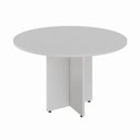 Ver imagem 2 de Mesa Corporativa Circular 120 cm X 120 cm Pés Painel com Regulagem de Altura para 4 a 6 Pessoas F5