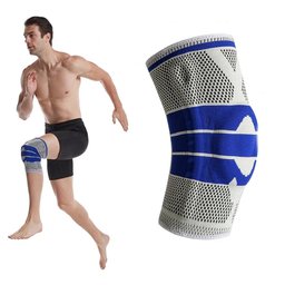 Joelheira Gel de Silicone Ortopedica Compressao Suporte Muscular Exercicio Joelho Patela Corrida - 7