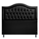 Ver imagem 1 de Cabeceira Cama Casal Capitonê Sophia Provençal Corano Preto 120 Rbl