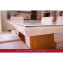 Ver imagem 7 de Conjunto: Mesa de Cozinha Luiza C/ Tampo de Vidro 160x90cm e 6 Cadeiras Vita Nature/off White -