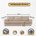 Ver imagem 3 de Sofá Fusion 3.30m Elétrico com Usb e Vibro Massagem - Bege
