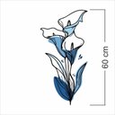 Ver imagem 4 de Adesivo Floral Boho Azul Estilo Nórdico 30x60 Minimalista Mod.04