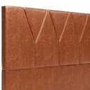 Ver imagem 7 de Cabeceira Cama Box Casal 140 cm Aurora W01 Couríssimo Camel - Lyam Decor