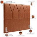 Ver imagem 4 de Cabeceira Cama Box Casal 140 cm Aurora W01 Couríssimo Camel - Lyam Decor