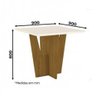 Conjunto De Mesa Vertice Com 4 Cadeiras Nature/off White - 2