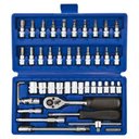 Ver imagem 4 de Jogo 46 Ferramentas Chaves Soquete Allen Catraca Bits