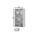 Ver imagem 3 de Armário Aéreo Cozinha Modulado Americana C/ 1 Porta Branco - Henn