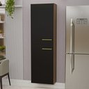 Ver imagem 4 de Paneleiro Modulado 2 Portas 15mm Cozinha Compacta - Nogal/preto