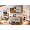 Cozinha Modulada Nesher Baronesa 4 Peças (2 Armários + 2 Balcões) C4P15 Freijo/Off White - 9
