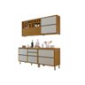 Cozinha Modulada Nesher Baronesa 4 Peças (2 Armários + 2 Balcões) C4P15 Freijo/Off White - 1