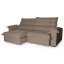 Ver imagem 5 de Sofá Retrátil Reclinável Aconchego 2,70m Bouclê