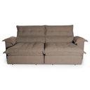 Ver imagem 7 de Sofá Retrátil Reclinável Aconchego 2,70m Bouclê