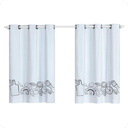 Ver imagem 1 de Cortina Blackout P Cozinha Pvc 2,20 X 1,30 Corta Luz Charme e Conforto Garantido