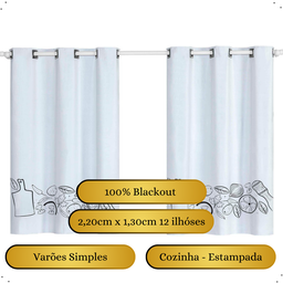 Cortina Blackout P Cozinha Pvc 2,20 X 1,30 Corta Luz Charme e Conforto Garantido - 3