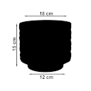 Ver imagem 2 de Vaso de Polietileno Redondo RECONCAVO N 30 MINI Vasap cor Branco Mármore