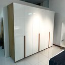 Ver imagem 7 de Guarda Roupa 270cm 6 Portas 4 Gavetas Dalla Costa 100% Mdf Cor:freijó com Off White