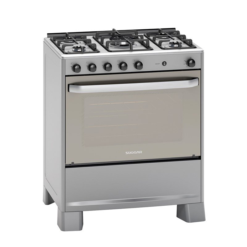 Fogão Select Prata Mesa Inox 5 Queimadores Bivolt Fgisl510prix Suggar - 1