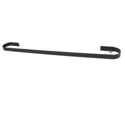 Suporte Porta Toalha Banho Parede Banheiro Quadrado Preto - 2