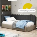 Ver imagem 6 de Painel Cabeceira Cama Box Casal Queen Size Lana 160cm Linho Cinza - Desk Design