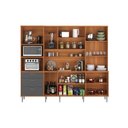 Ver imagem 5 de Kit Cozinha Compacta 260cm 12 Portas e 3 Gavetas Pulse Lukaliam Móveis