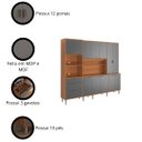 Ver imagem 6 de Kit Cozinha Compacta 260cm 12 Portas e 3 Gavetas Pulse Lukaliam Móveis