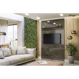 Painel Piso-teto Interlagos para Tv de até 65 Polegadas - Jade/oliva - Madetec - 1 Painel Piso-teto Interlagos para Tv de até 65 Polegadas - Jade/oliva - Madetec - 1