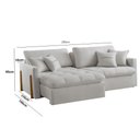 Ver imagem 2 de Sofá Cama Retrátil e Reclinável Lisboa 200cm Braço 10cm Meu Sofá Online