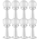 Ver imagem 1 de Jogo 8 Balizadores Globo Luminárias Clássicas de Chão Bivolt Soquete E27 Decorativa Jardim Dital