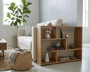 Ver imagem 1 de Aparador Lateral para Sofá em MDF na Cor Freijó 90x60
