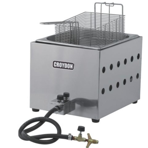 Fritadeira a Gás Alta Pressão 3,5 Litros 1 Cesta FA1BG Inox Croydon