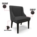 Ver imagem 6 de Kit 10 Cadeiras de Jantar Liz Corino Base Fixa Madeira Preto - D’Rossi - Preto