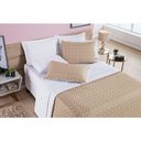 Ver imagem 2 de Cobre Leito 200 Fios Petit Poá King 03 Peças - Caqui