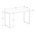Ver imagem 5 de Kit 02 Mesas Para Escritório e Home Office Industrial Aspen 120 cm C01 Onix - Lyam Decor