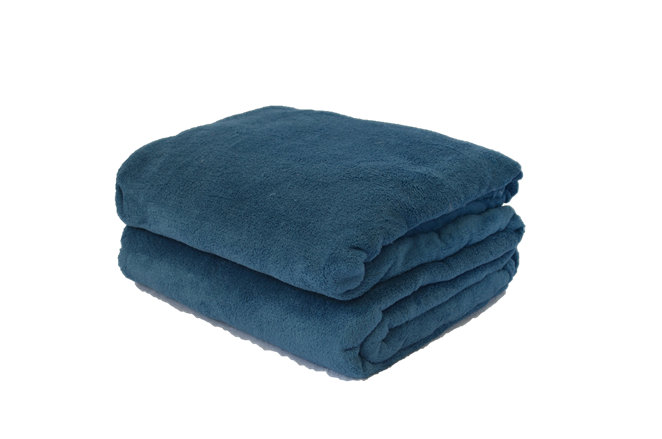 Cobertor Microfibra Plush Azul Índigo - Azul Índigo - Solteiro - 1