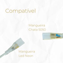 Kit 100 Un Pino H Aranha P/ Mangueira de Iluminação Led 6mm - 3