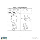 Ver mais imagens de Kit 2 Cadeiras Office Tokyo Base Fixa Pp Preta Braços Fixos - Fratini