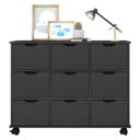 Ver imagem 1 de Nicho Organizador 9 Gavetas Preto - Qmovi