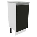 Ver imagem 1 de Balcão Glamy 35cm 1 Porta Branco Preto