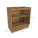 Ver imagem 5 de Balcão Celeste Kappesberg 100% Mdf 2 Portas Nogueira/azul 80cm