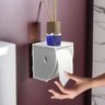 Suporte Acrílico Porta Papel Higiênico de Parede Branco - 5