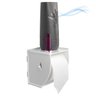 Suporte Acrílico Porta Papel Higiênico de Parede Branco - 4